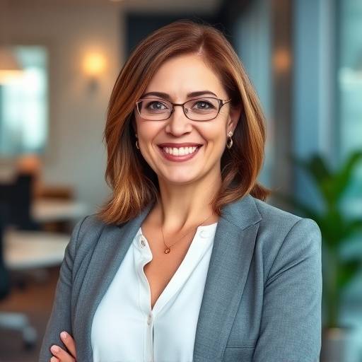 Portrait of Eleanor Vance, CEO of Apex Financial Solutions